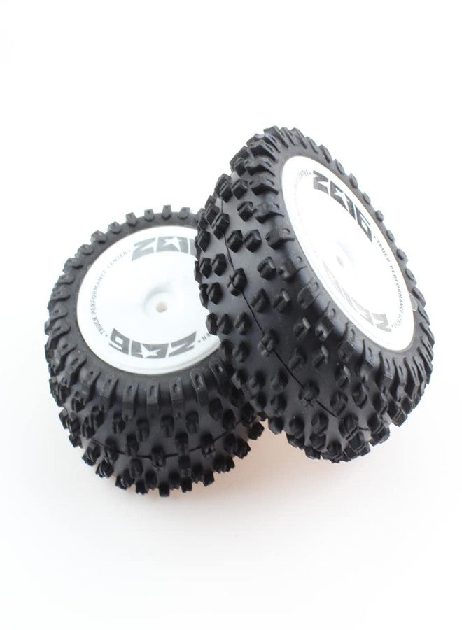 KingVal Replacement 2PCS Rear Tire Tyre Wheel RC Spare Parts Compatible with WLtoys 124007 RC Car - Image 3